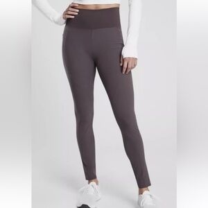 Athleta Women's Quest Hybrid Tight Shale Gray size 10 Leggings